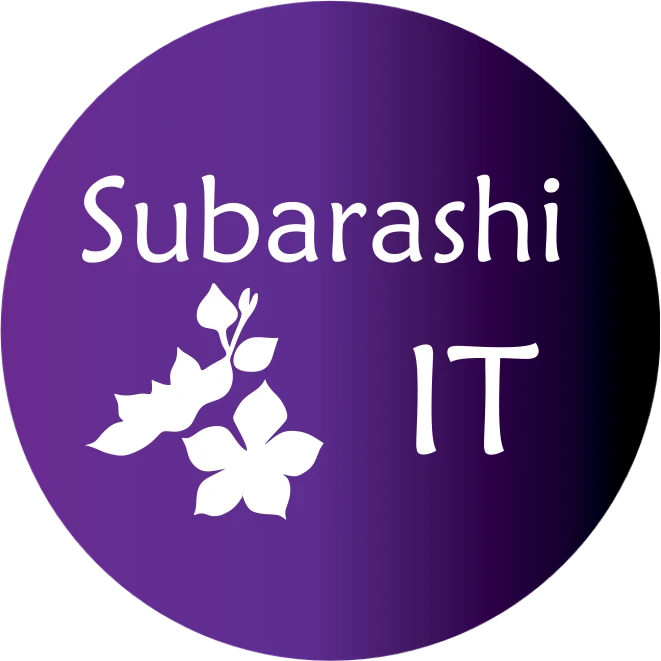 Логотип Subarashi IT — фиолетовый шар